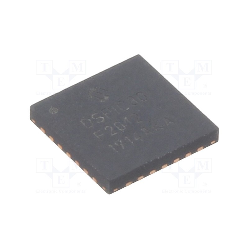 1 pcs x MICROCHIP TECHNOLOGY - DSPIC30F2012-30I/ML - IC: dsPIC microcontroller, 12kB, 1kBSRAM, QFN28, 2.5÷5.5VDC, DSPIC