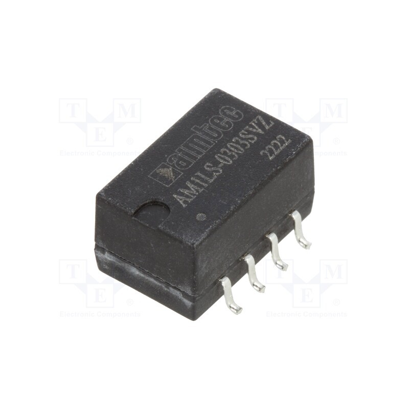 1 pcs x AIMTEC - AM1LS-0303SVZ - Converter: DC/DC, 1W, Uin: 2.97÷3.63V, Uout: 3.3VDC, Iout: 303mA, SMD