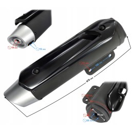 Falcon 125 e5 muffler with catalytic converter