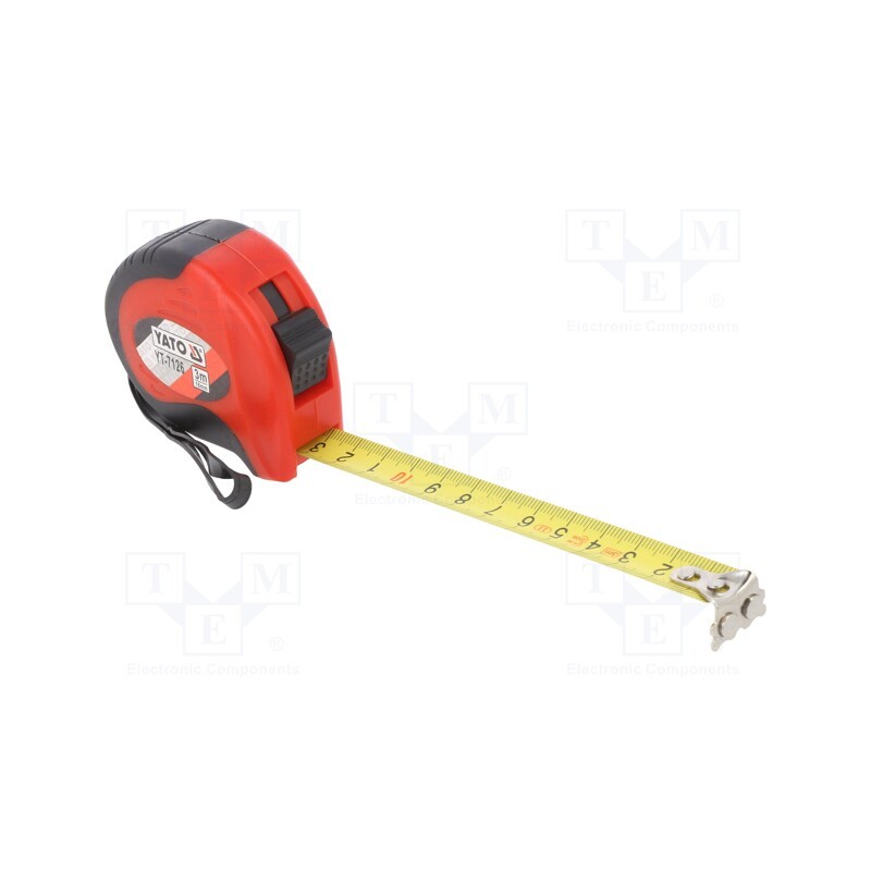 1 pcs x YATO - YT-7126 - Measuring tape, L: 3m, Width: 16mm, Enclos.mat: ABS, Class: II