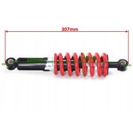 Rear shock absorber cross 125 red hb