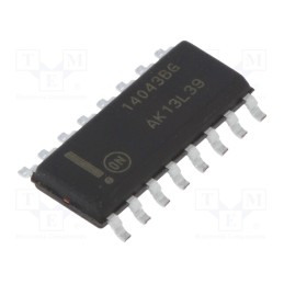 3 pcs x ONSEMI - MC14043BDG - IC: digital, RS latch, Ch: 4, 3÷18VDC, SMD, SO16, -40÷85°C,