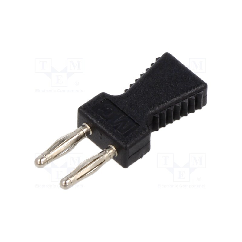 1 pcs x STu00c4UBLI - 63.9353-21 - Connector: 2mm banana, stackable safety shunt, black, 10A, 30.4mm