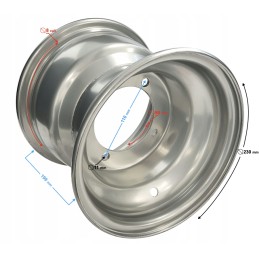 Rear rim 8x7 110mm atv