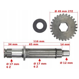 Output shaft ATV 110 gearbox