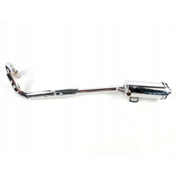 Muffler ATV 110 single silver hb