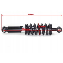 Rear shock absorber cross 125 black hb