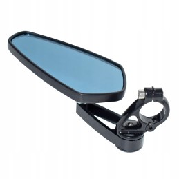Set of black mirrors with ATV mirror holders