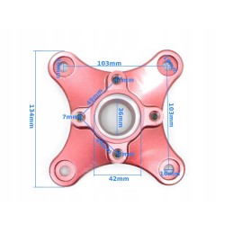 Front hub atv alaska 300 din