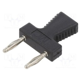 1 pcs x STu00c4UBLI - 63.9355-21 - Connector: 2mm banana, stackable safety shunt, black, 10A, 30.4mm
