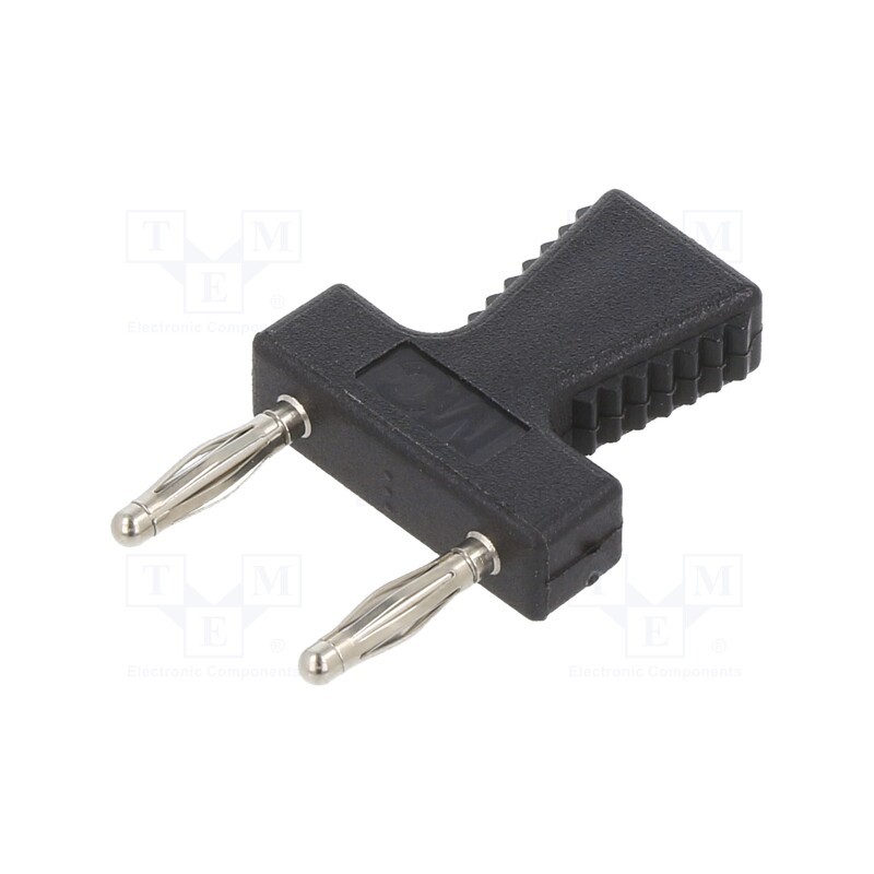 1 pcs x STu00c4UBLI - 63.9355-21 - Connector: 2mm banana, stackable safety shunt, black, 10A, 30.4mm