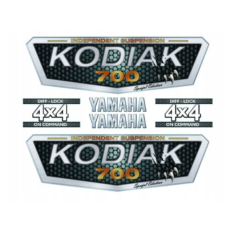 Yamaha kodiak 700 decals set