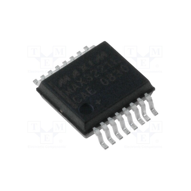 1 pcs x Analog Devices (MAXIM INTEGRATED) - MAX3221ECAE+ - IC: interface, transceiver, full duplex,RS232, 120kbps, SSOP16
