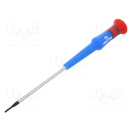 1 pcs x KING TONY - 14321503 - Screwdriver, slot, precision, 1,5x0,25mm, 75mm