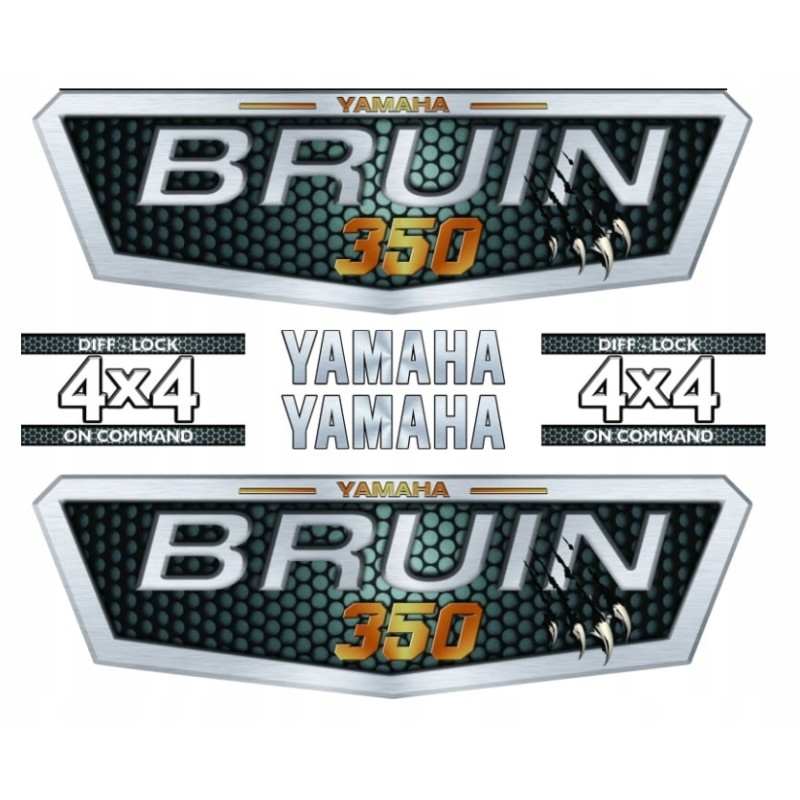 Yamaha bruin 350 decals set
