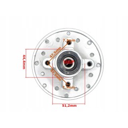 Wheel hub 14 rear cross 125 hb