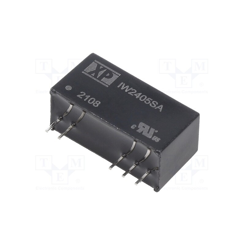 1 pcs x XP POWER - IW2405SA - Converter: DC/DC, 1W, Uin: 18÷36V, Uout: 5VDC, Iout: 200mA, SIP, THT