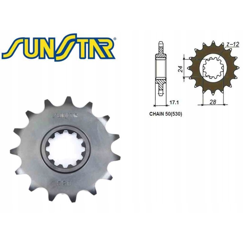 Front sprocket sunstar sunf520 15