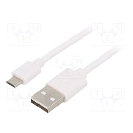 1 pcs x Goobay - 77527 - Cable, USB 2.0, USB A plug,USB B micro plug, nickel plated, 1m