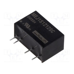 1 pcs x Murata Power Solutions - MEJ1S1212SC - Converter: DC/DC, 1W, Uin: 10.8÷13.2V, Uout: 12VDC, Iout: 83mA, SIP