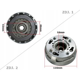 Clutch atv street 125 automatic