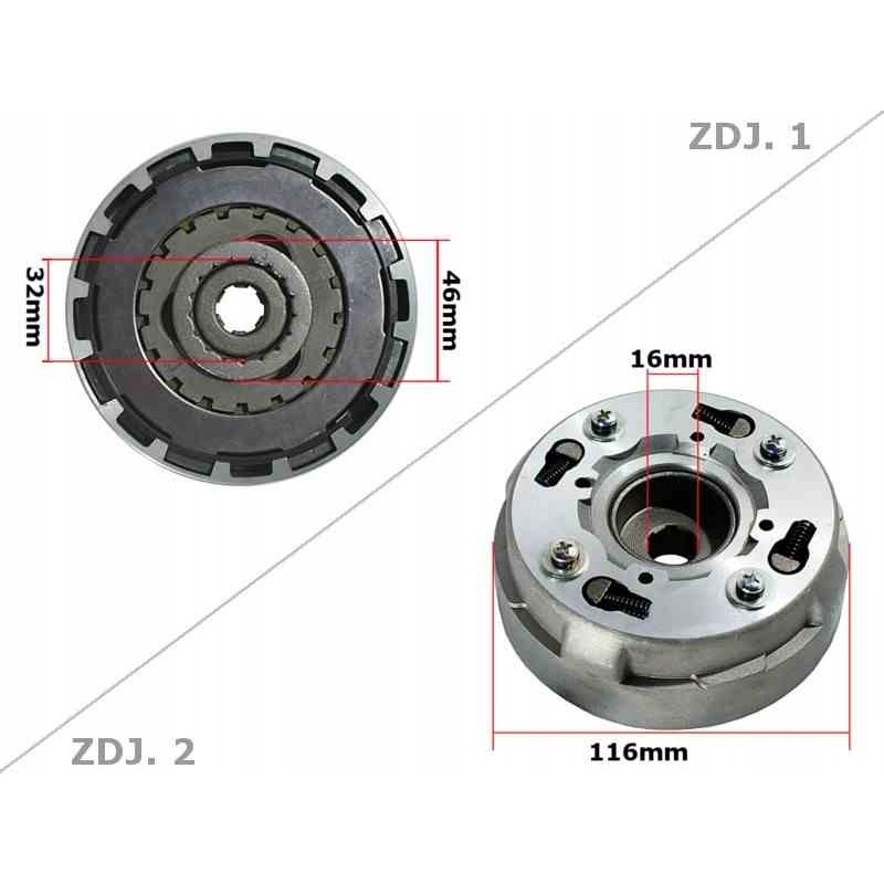 Clutch atv 110 125 automatic