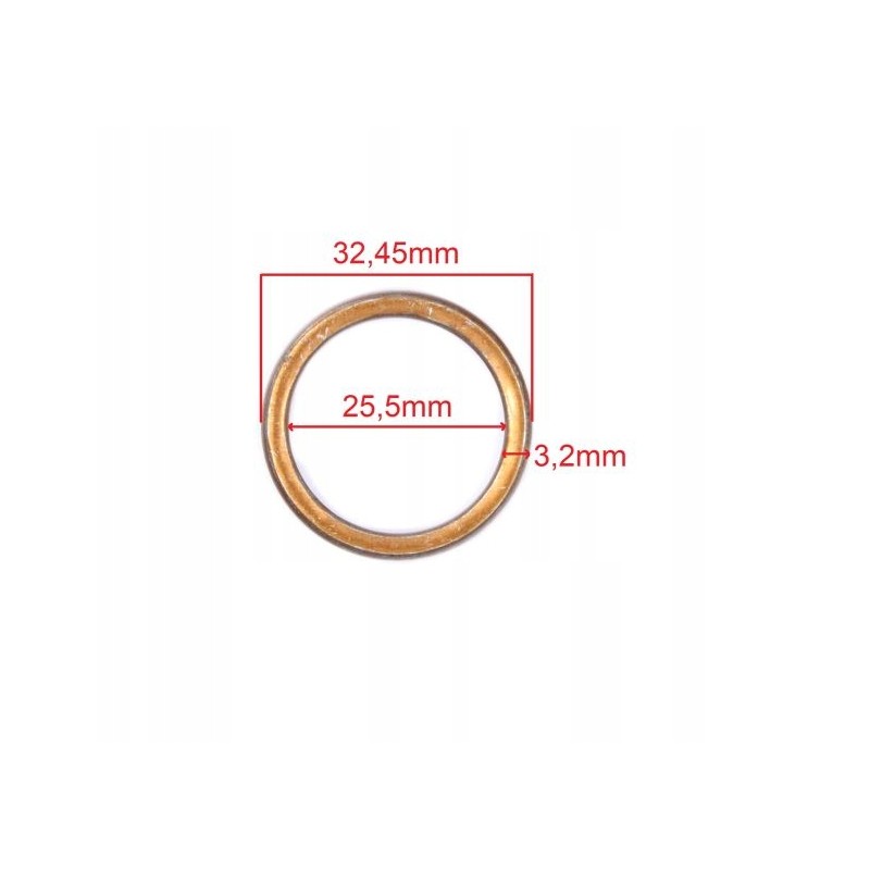 ATV 70 110 125 muffler gasket, copper
