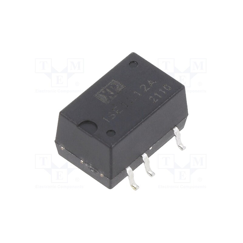 1 pcs x XP POWER - ISE1212A - Converter: DC/DC, 1W, Uin: 10.8÷13.2V, Uout: 12VDC, Iout: 84mA, SMD