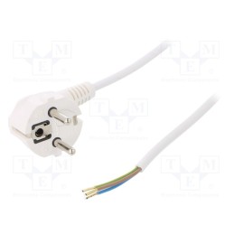 1 pcs x PLASTROL - W-97151 - Cable, 3G0.75mm2, CEE 7/7 (E/F) plug angled,wires,SCHUKO plug