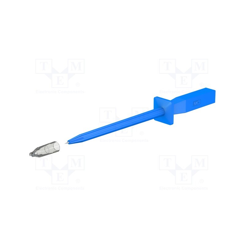 1 pcs x STu00c4UBLI - 64.9205-23 - Test probe, 1A, blue, Socket size: 4mm, Overall len: 130mm, 60VDC