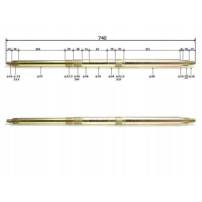 Oska rear ATV 125 hb