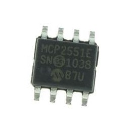 1 pcs : MCP2551-E/SN - CAN Interface IC Hi Spd CAN Transceiv