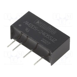 1 pcs x AIMTEC - AM2DS-2405SJZ - Converter: DC/DC, 2W, Uin: 21.6÷26.4V, Uout: 5VDC, Iout: 400mA, SIP7