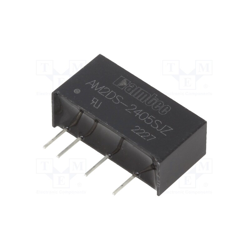 1 pcs x AIMTEC - AM2DS-2405SJZ - Converter: DC/DC, 2W, Uin: 21.6÷26.4V, Uout: 5VDC, Iout: 400mA, SIP7