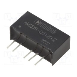 1 pcs x AIMTEC - AM2DS-0512DJZ - Converter: DC/DC, 2W, Uin: 4.5÷5.5V, Uout: 12VDC, Uout2: -12VDC, SIP7