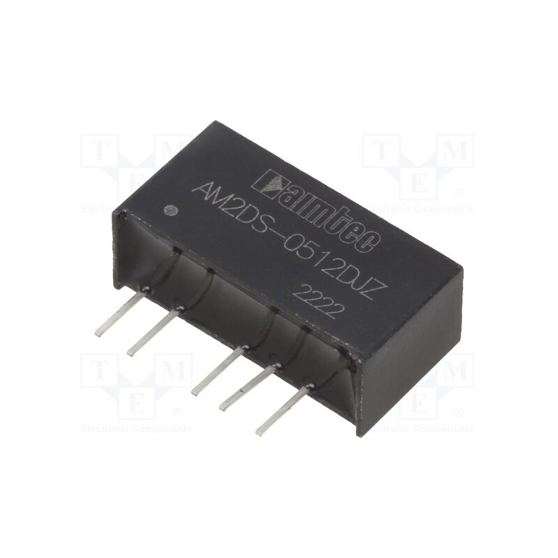 1 pcs x AIMTEC - AM2DS-0512DJZ - Converter: DC/DC, 2W, Uin: 4.5÷5.5V, Uout: 12VDC, Uout2: -12VDC, SIP7