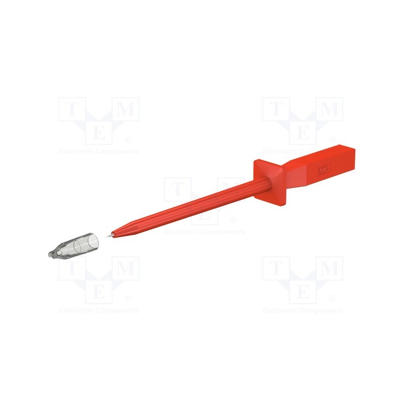 1 pcs x STu00c4UBLI - 64.9205-22 - Test probe, 1A, red, Socket size: 4mm, Overall len: 130mm, 60VDC