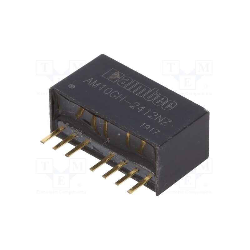 1 pcs x AIMTEC - AM10GH-2412NZ - Converter: DC/DC, 10W, Uin: 9÷36V, Uout: 12VDC, Iout: 0.83A, SIP8