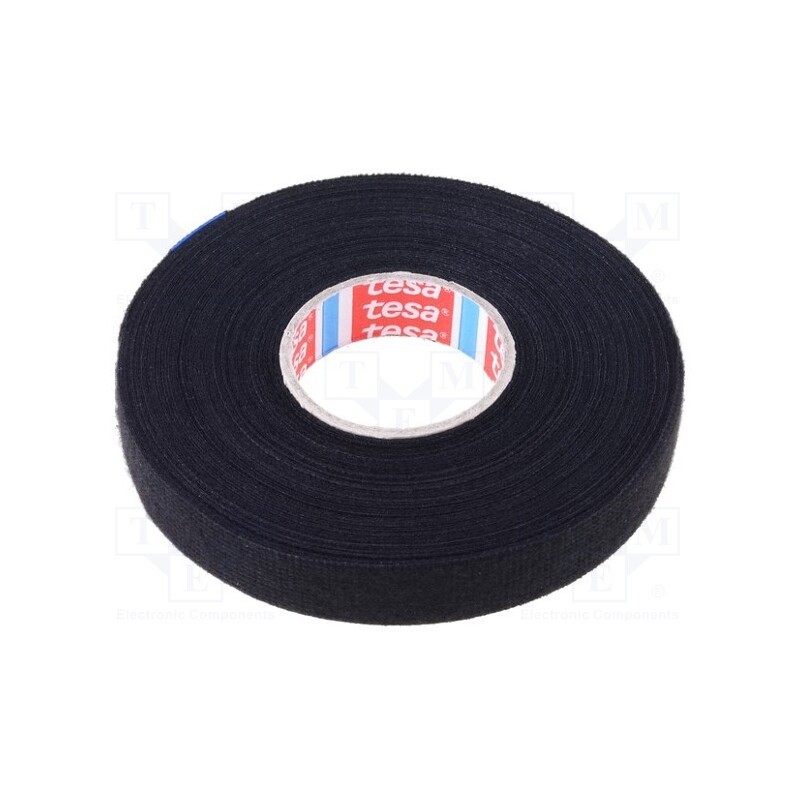 1 pcs x TESA - 51618-00000-00 - Tape: textile, W: 15mm, L: 25m, Thk: 250um, Automotive, rubber, black