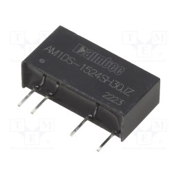 1 pcs x AIMTEC - AM1DS-1524SH30JZ - Converter: DC/DC, 1W, Uin: 13.5÷16.5V, Uout: 24VDC, Iout: 42mA, SIP7