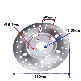 Rear brake disc for quad ATV 200 150