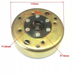Magneto with nut for quad fuxin atv 200 cvt
