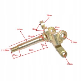 Left steering knuckle for ATV Fuxin 8 125cc quad