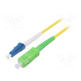 1 pcs x Goobay - 59648 - Fiber patch cord, OS2, LC/UPC,SC/APC, 1m, Optical fiber: 9/125um