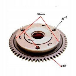 Starter clutch for quad ATV 200 3 shafts