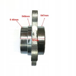 Brake disc mounting hub for rear axle of ATV 150 Diablo