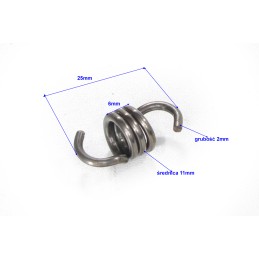 Pocket clutch shoe spring for 2 hb springs