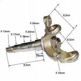 Front right steering knuckle for quad ATV 150 200 Diablo