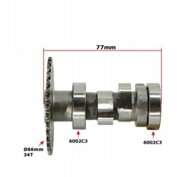 Camshaft atv 150 gy6 150 diablo fuxin