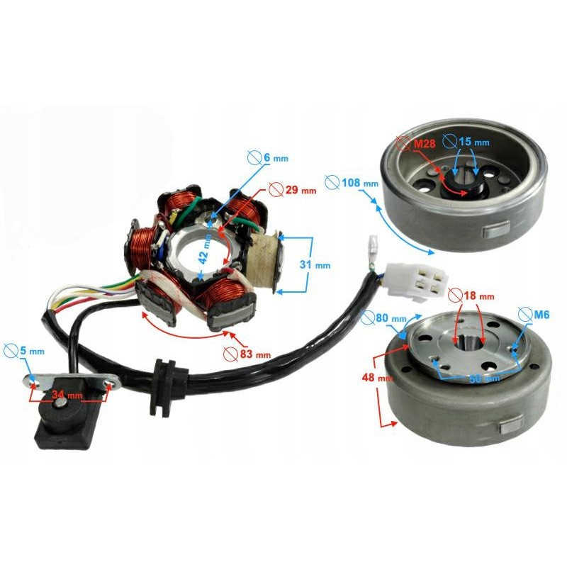 Igniter camera with magnet for ATV quad